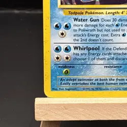 POLIWRATH 13/102 Holo Pokemon Base Set 1 Card Vintage 1999 - Image 5