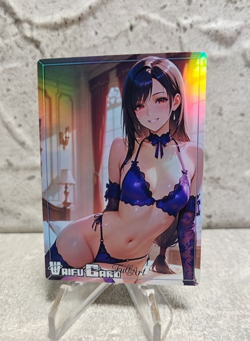 Tifa Trading Card Waifu Goddess Story Anime Girl holo Karte Manga Full Art - Image 1