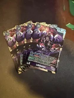 Lilithmon EX10-058 Playset Sinister Order Digimon Card Game x4 - Image 1