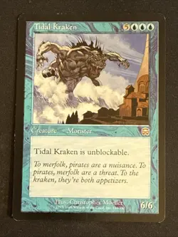 1x Tidal Kraken (110) Mercadian Masques LP MTG Magic the Gathering x1 MKE - Image 1