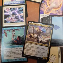 Whole COMMANDER Magic Deck - Heaven to Earth Games = Kangee Sky Warden BIRDS Fly - Image 1