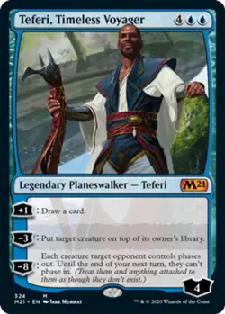 1 x Teferi, Timeless Voyager - Foil - Planeswalker Deck Exclusive - Core Set 202 - Image 1