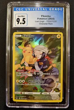 Pikachu TG05/TG30 CGC 9.5 - 2022 Pokemon SWSH Lost Origin Trainer Gallery - Image 1