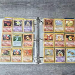 Pokemon Pikachu Meowth Charmander Cards Lot Binder Nintendo English TCG - Image 4