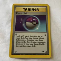 Trainer Master Ball 116/132 Gym Challenge Pokemon Card - Image 1