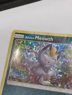 Pokemon Alolan Meowth 8/12 McDonald's Promo Holo - Image 5