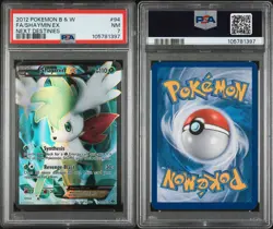 2012 POKEMON B&W NEXT DESTINIES #94 FULL ART/SHAYMIN EX PSA 7 - Image 3