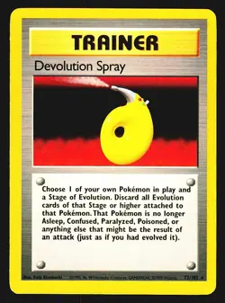 Pokemon Devolution Spray 72/102 Base Set Vintage Star Rare - Image 1