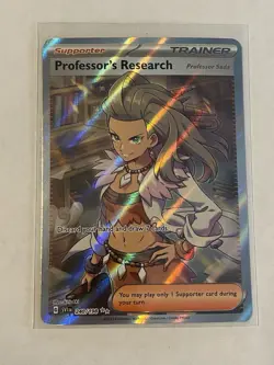Pokemon TCG Professor's Research 240/198 Scarlet & Violet Full Art Double Rare - Image 1