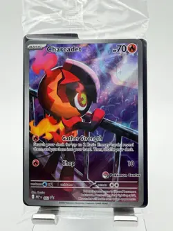 Charcadet 022 Sealed Black Star Promo - Pokemon Center Stamp - Phantasmal Flames - Image 4