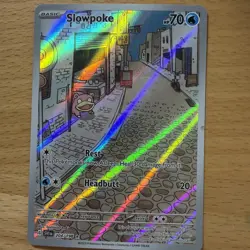 Pokemon TCG Scarlet & Violet Base Set 204/198 Slowpoke Illustration Rare - HP - Image 1