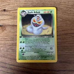Dark Arbok 2/82 1st Edition Holo Rare PSA WOTC Vintage Pokemon - Image 1