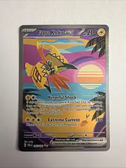 Pokemon TCG Tapu Koko EX 247/182 Paradox Rift Special Illustration - Image 1
