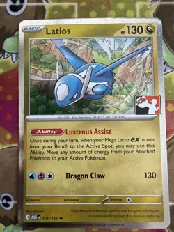 Latios 101/132 Cosmos Holo Pokemon Play! Prize Pack Play Stamp Series 8 - Image 1