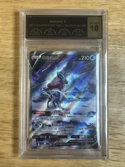 Suicune V GG38/GG70 PCG 10 GEM MINT Crown Zenith Pokemon - Image 1