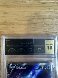 Suicune V GG38/GG70 PCG 10 GEM MINT Crown Zenith Pokemon - Image 2