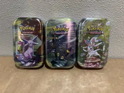 Pokemon TCG Mini Tin Prismatic Evolutions Umbreon Espeon Sylveon Lot Sealed - Image 1