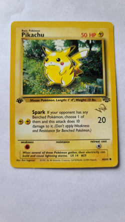 Pokemon TCG: Pikachu Jungle (W Stamp) 1st Edition #60/64 LP - Image 1