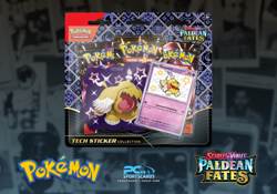 Lot x12 Pokemon S&V Paldean Fates Tech Greavard Sticker Collection Box Sealed - Image 1