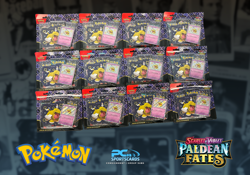 Lot x12 Pokemon S&V Paldean Fates Tech Greavard Sticker Collection Box Sealed - Image 2