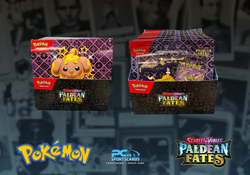 Lot x12 Pokemon S&V Paldean Fates Tech Greavard Sticker Collection Box Sealed - Image 3