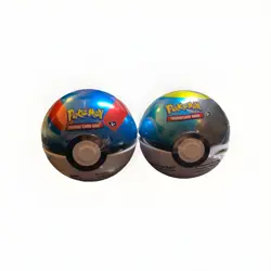 (2) Brand New Pokemon TCG: Poke Ball Tin - 3 Booster Packs + 2 Stickers - Image 1