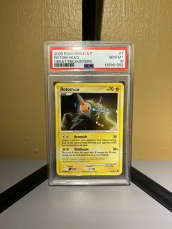 Pokemon Diamond Pearl Great Encounters Holo: Rotom 7/106 PSA 10 *New Cert* - Image 1