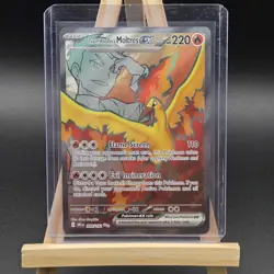 NM+ Team Rocket's Moltres ex 208/182 Ultra Rare Sv10 Destined Rivals Pokemon TCG - Image 1