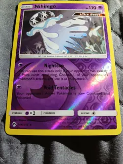 Pokemon Reverse Holo Nihilego Holo Rare SM - Lost Thunder 106/214 NM - Image 3