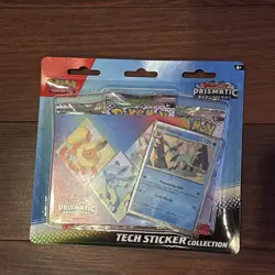 Pokemon Prismatic Evolutions 3 Pack (Tech Sticker Collection) - Image 2