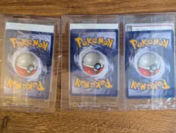 3x SEALED 1999 Pokemon Black Star Promo WB Movie Stamp PIKACHU DRAGONITE MEWTWO - Image 2