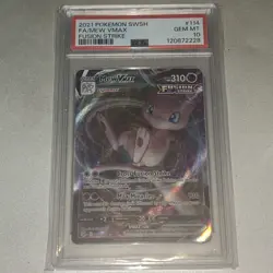 2021 MEW #114 VMAX SWSH FUSION STRIKE POKEMON PSA 10 GEM MINT - Image 1