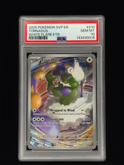 Tornadus 210 Pokemon White Flare Promo PSA 10 🔥🔥🔥 - Image 1
