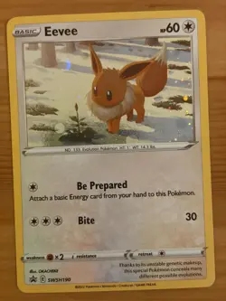 Eevee SWSH190 Cosmos Holo LP - Sword & Shield Promo 2022 - Pokemon TCG - Image 1