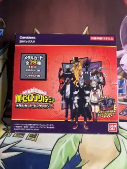 US Seller My Hero Academia METAL CARD COLLECTION 2 Booster Box 20 Packs BANDAI - Image 1
