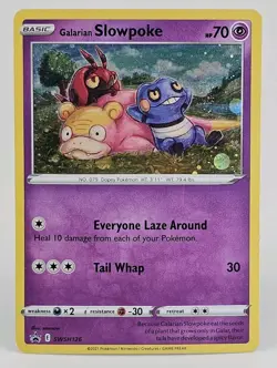 Galarian Slowpoke SWSH126 Black Star Promo Holo With Swerl Pokemon Card - Image 1