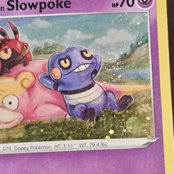 Galarian Slowpoke SWSH126 Black Star Promo Holo With Swerl Pokemon Card - Image 3