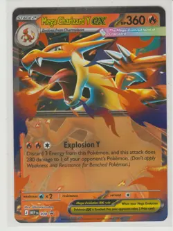 Mega Charizard Y ex - Promo Pokemon Card MEP 030 - Image 1