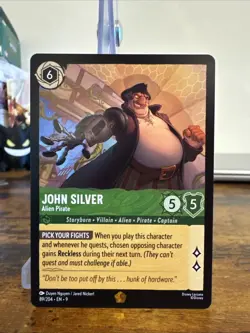 Disney Lorcana TCG John Silver Alien Pirate Card 82/204 the First Chapter - Image 1