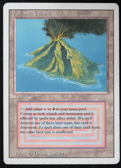 Volcanic Island Dual Land Revised MTG Card Reserved List Magic the Gathering - Image 2