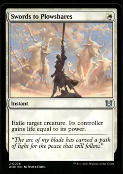 Swords to Plowshares #78 MTG Wilds of Eldraine NM X1 - Image 1