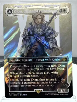 Dion, Bahamut's Dominant (Borderless) (Surge Foil) Final Fantasy Foil - Image 1