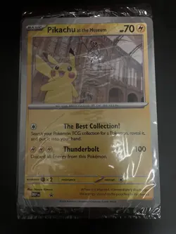 Pokemon x Natural History Museum: Pikachu at the Museum (Sealed) Promo Card - Image 4