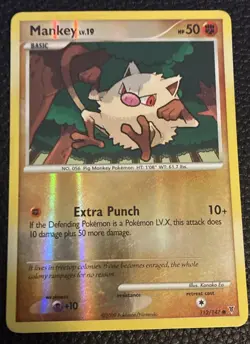 Mankey 112/147 Reverse Holo Supreme Victors Pokemon Card MP - Image 1