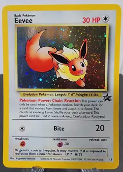 Eevee 11/53 Wotc Black Star Promo Holo Pokemon SWIRL - Image 1
