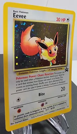 Eevee 11/53 Wotc Black Star Promo Holo Pokemon SWIRL - Image 3
