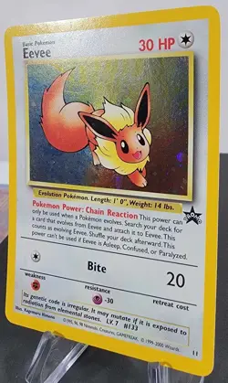 Eevee 11/53 Wotc Black Star Promo Holo Pokemon SWIRL - Image 4