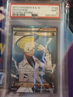 Colress (Team Plasma) (135 Full Art) 135/135 Plasma Storm Holo Pokemon PSA 9 - Image 1
