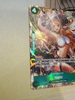 English One Piece CCG Nami Alt Art OP14-031 The Azure Sea's Seven NM - Image 2