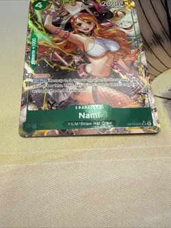 English One Piece CCG Nami Alt Art OP14-031 The Azure Sea's Seven NM - Image 4